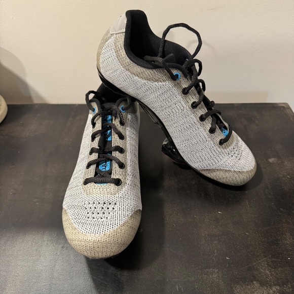 Tommaso Pista Aria Knit Grey Cycling Shoes US 6 EUR 36 Bike Cleats - Picture 1 of 10